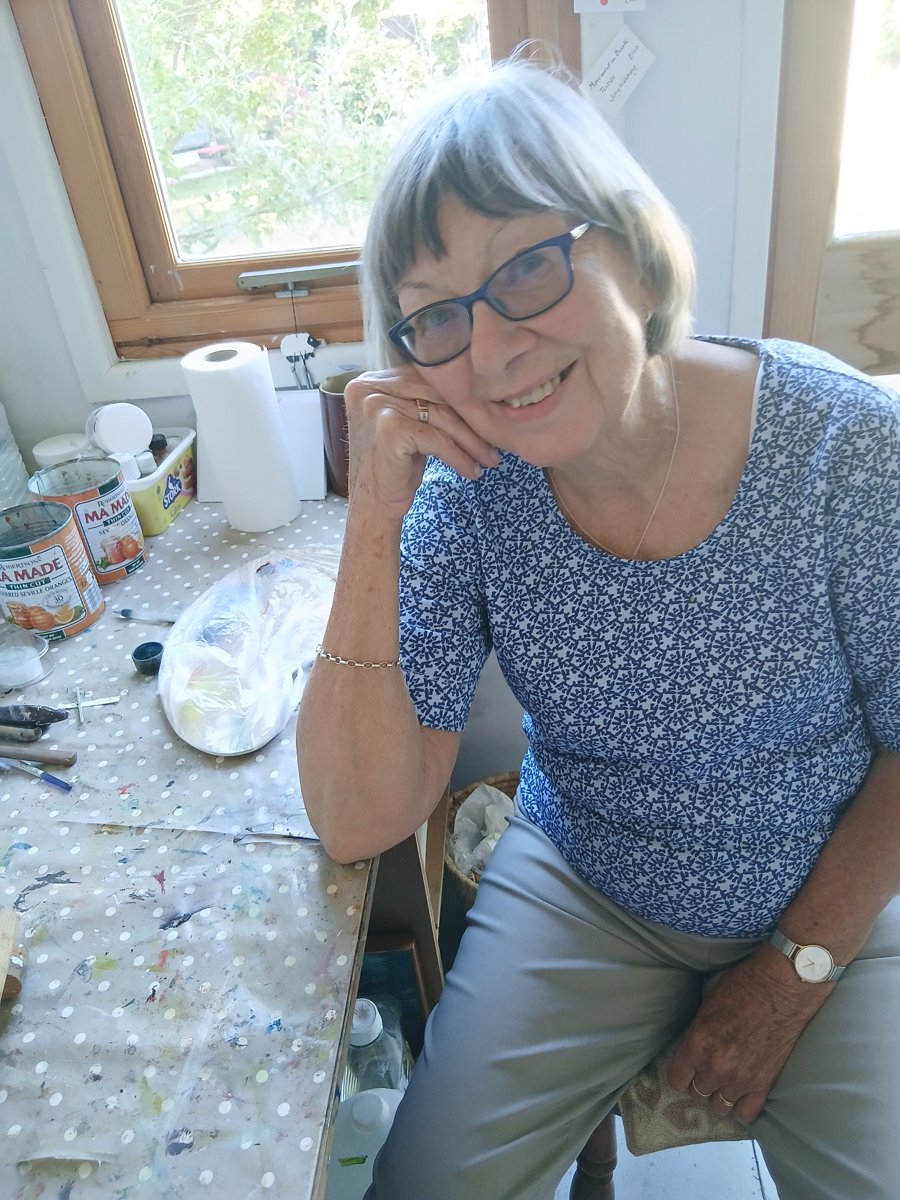 Jeny Walding in her studio